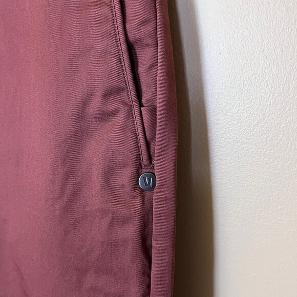 Vuori Collins Chino Pants - Men's Size 34*31 - Rust Red - Picture 3 of 13